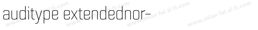auditype extendednor字体转换